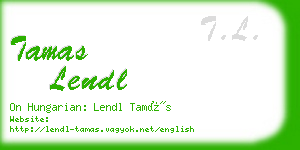 tamas lendl business card